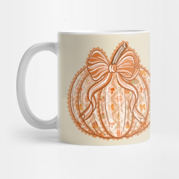 Lacy Pumpkin with Bow by Teresa's Store 1